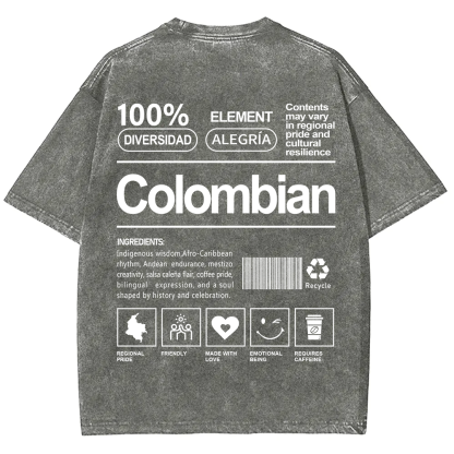 Colombian Unisex Fit  Washed T-Shirt