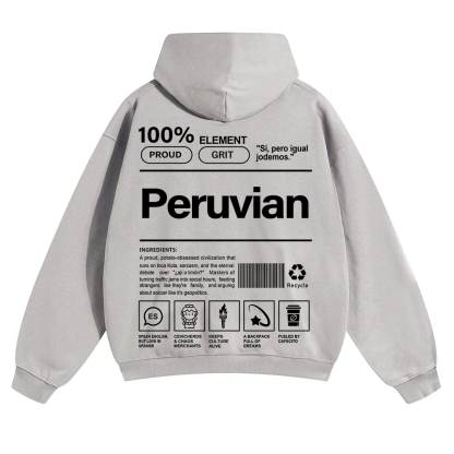 Peruvian Unisex Fit Color Hoodie wearishow