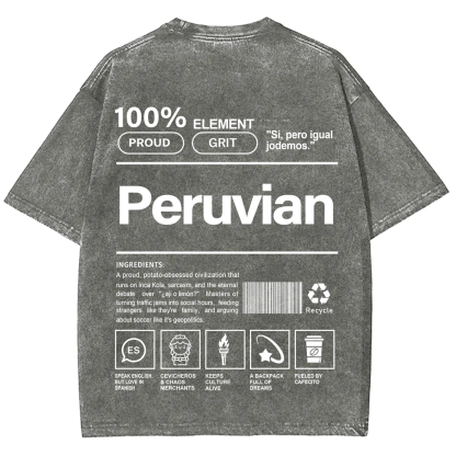Peruvian Unisex Fit  Washed T-Shirt