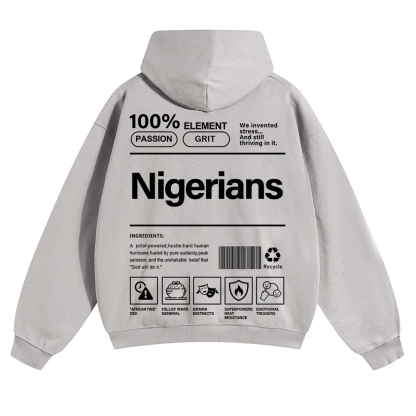 Nigerians Unisex Fit Color Hoodie wearishow