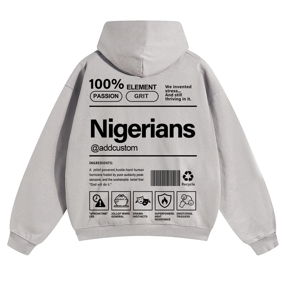 Nigerians Addcustom Unisex Fit Color Hoodie wearishow