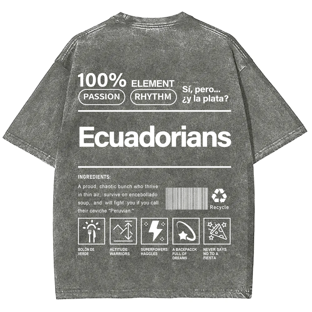 Ecuadorians Unisex Fit  Washed T-Shirt