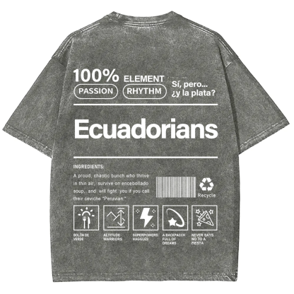 Ecuadorians Unisex Fit  Washed T-Shirt
