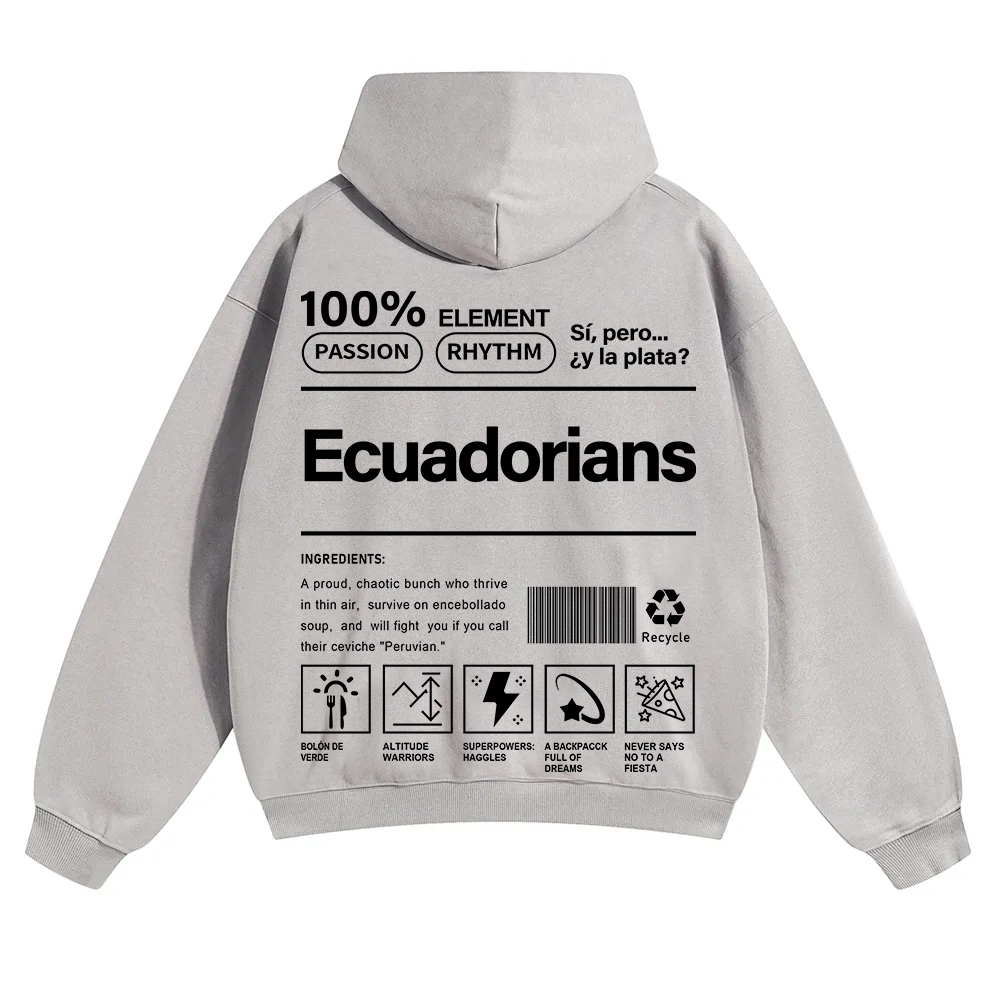 Ecuadorians Unisex Fit Color Hoodie wearishow