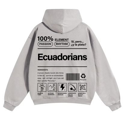 Ecuadorians Unisex Fit Color Hoodie wearishow