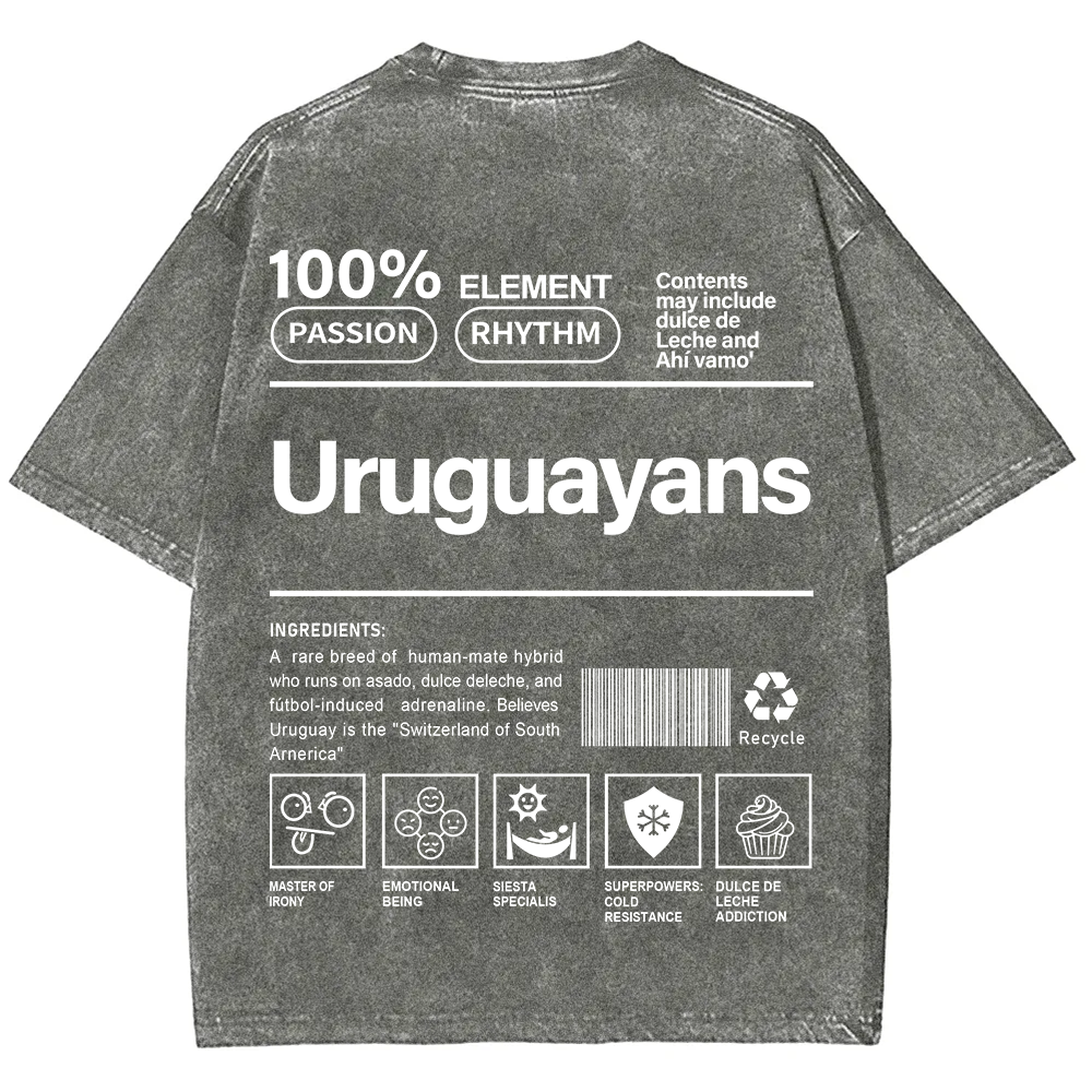 Uruguayans Unisex Fit  Washed T-Shirt