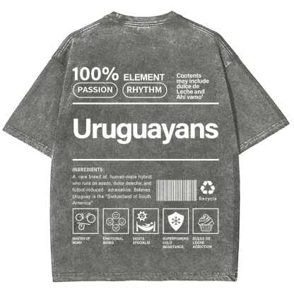 Uruguayans Unisex Fit  Washed T-Shirt