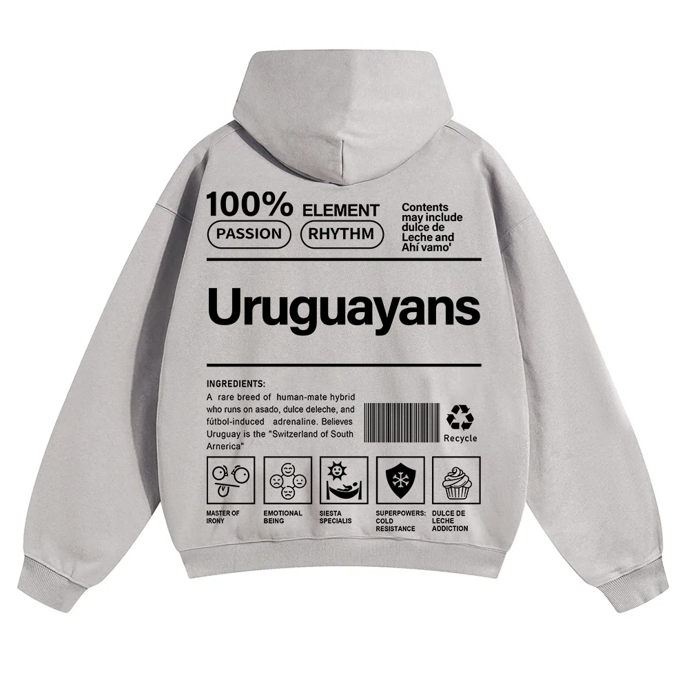 Uruguayans Unisex Fit Color Hoodie wearishow