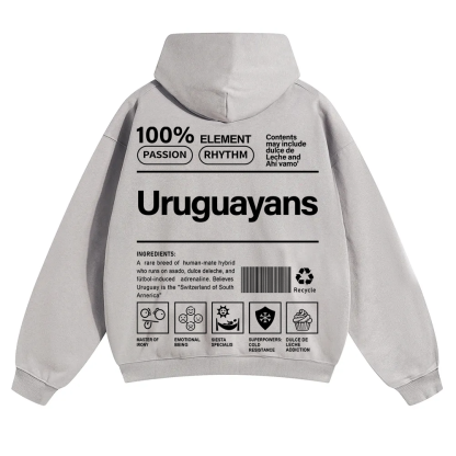Uruguayans Unisex Fit Color Hoodie wearishow