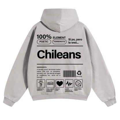 Chileans Unisex Fit Color Hoodie wearishow