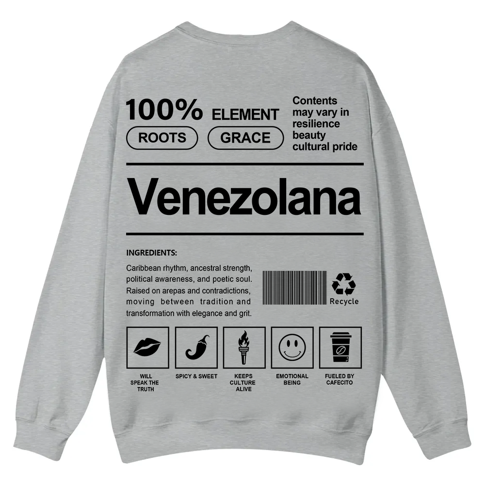 Venezolana Unisex Fit  Casual Crewneck Sweatshirt wearishow