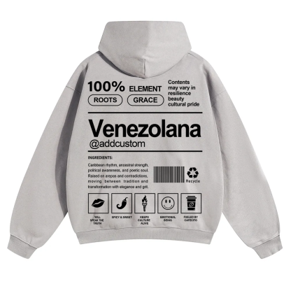 Venezolana Addcustom Unisex Fit Color Hoodie wearishow