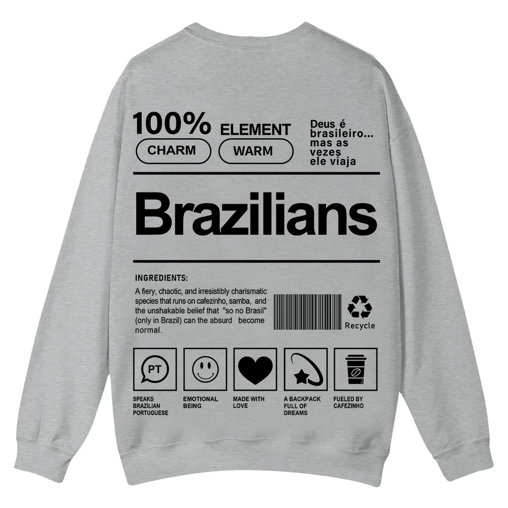Brazilians Unisex Fit  Casual Crewneck Sweatshirt wearishow