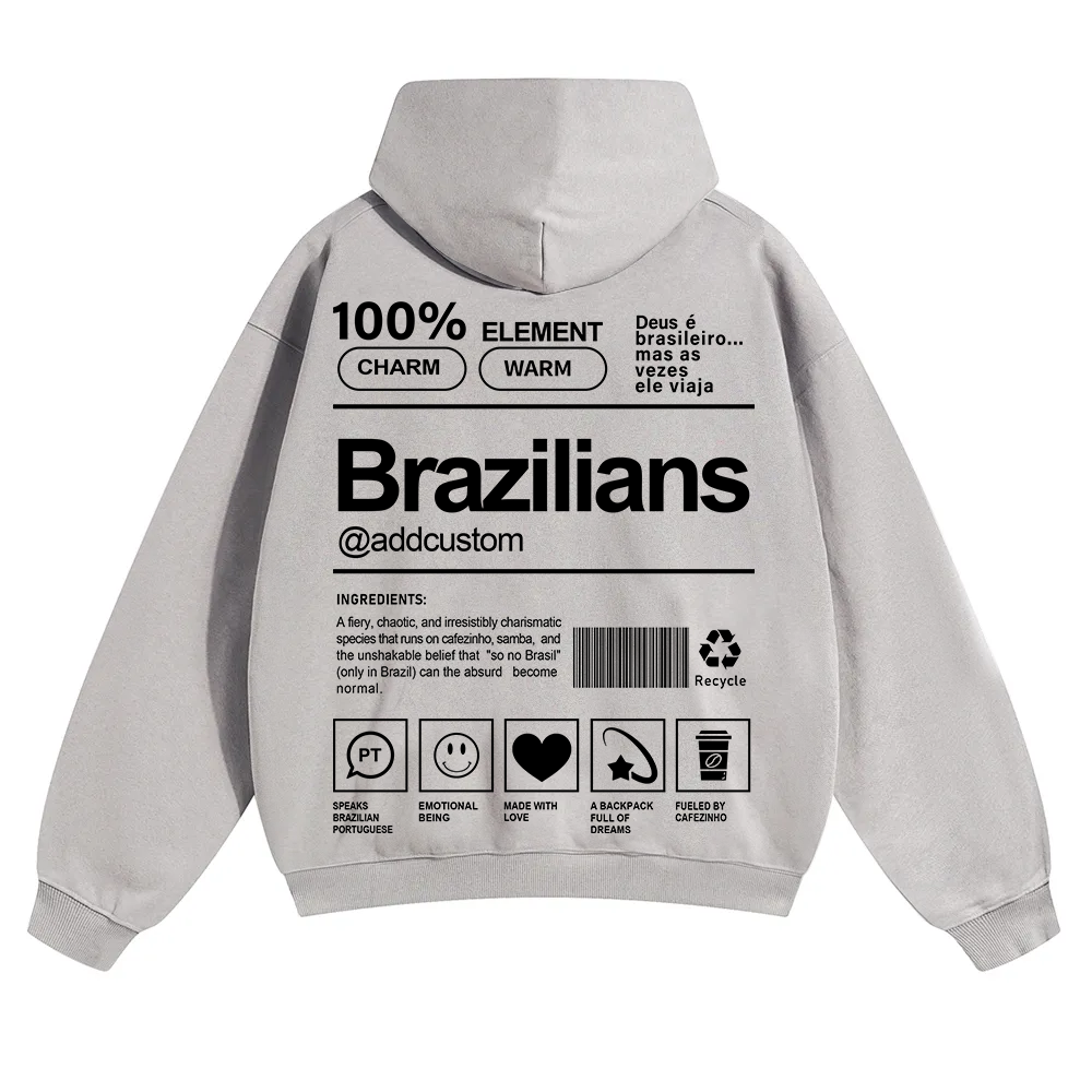 Brazilians Addcustom Unisex Fit Color Hoodie wearishow