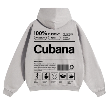 Cubana Unisex Fit Color Hoodie wearishow