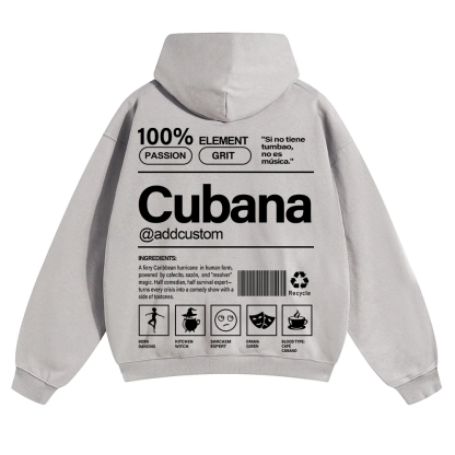Cubana Addcustom Unisex Fit Color Hoodie wearishow
