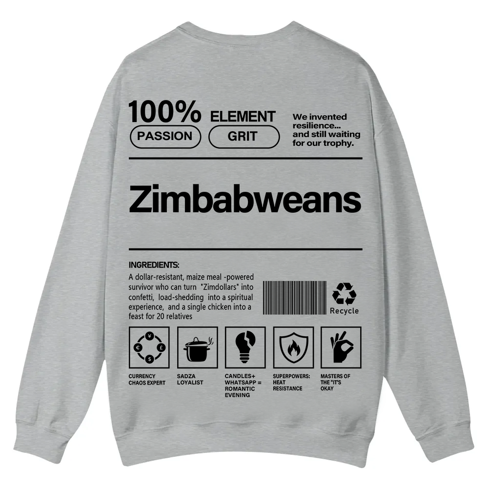 Zimbabweans Unisex Fit  Casual Crewneck Sweatshirt wearishow