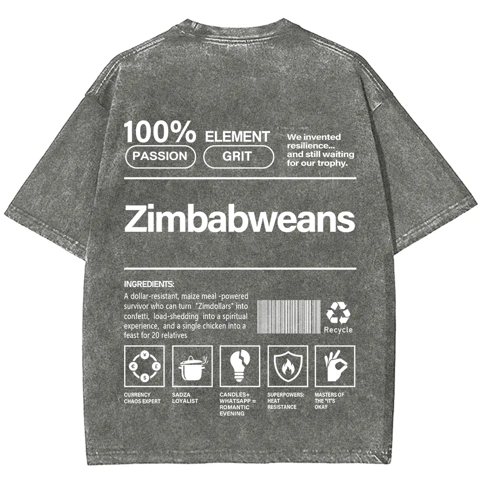 Zimbabweans Unisex Fit  Washed T-Shirt