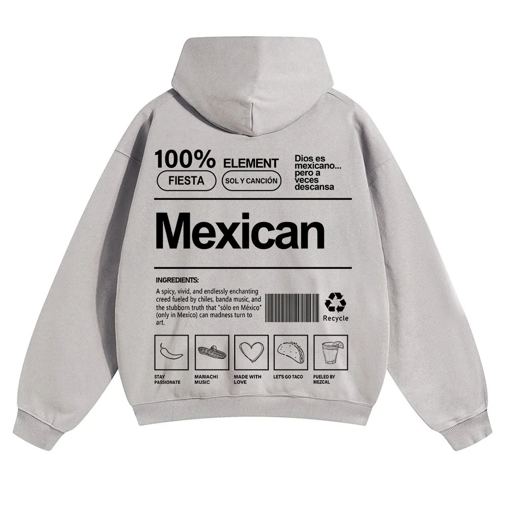 Mexican Unisex Fit Color Hoodie wearishow