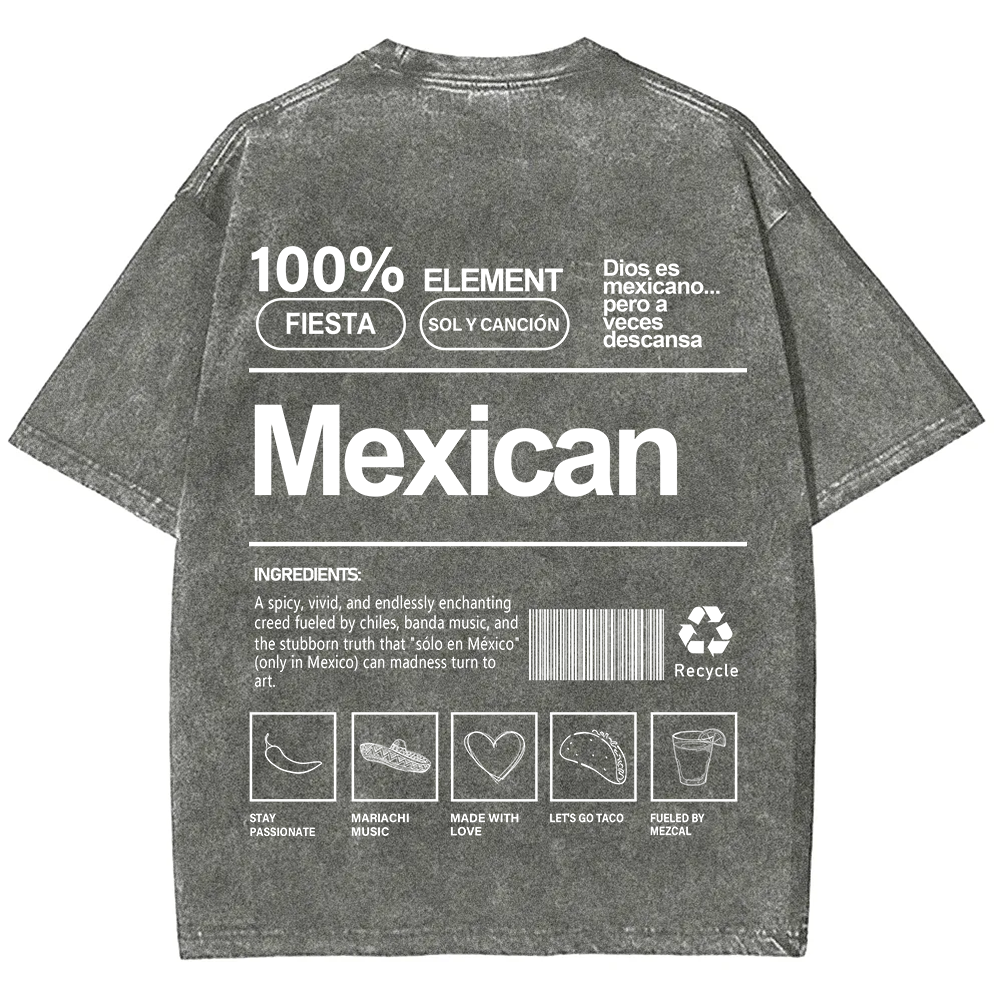 Mexican Unisex Fit  Washed T-Shirt