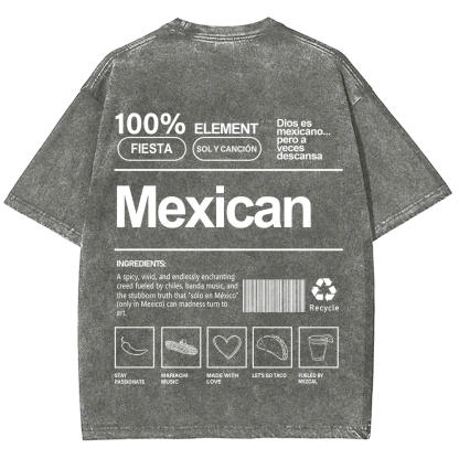Mexican Unisex Fit  Washed T-Shirt