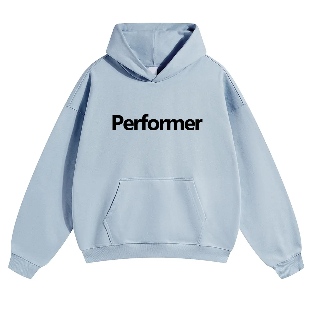 Performer Unisex Solid Color Hoodie wearishow