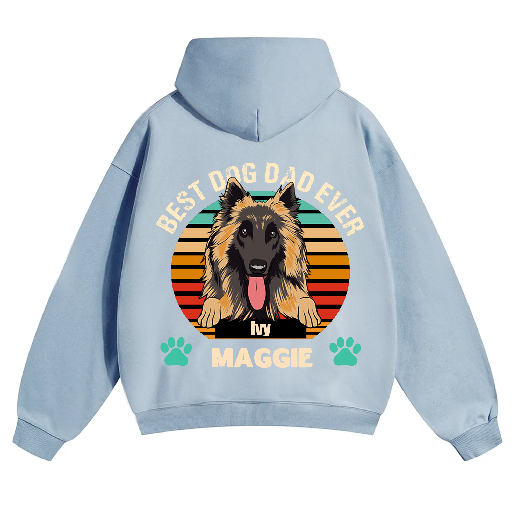 Best Dog Mom and Dad Ever - Personalized Custom Unisex Hoodie