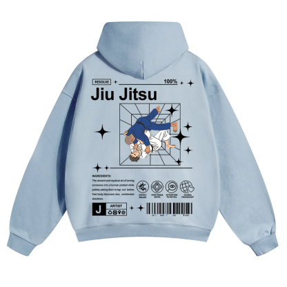 Jiu Jitsu Unisex Solid Color Hoodie wearishow