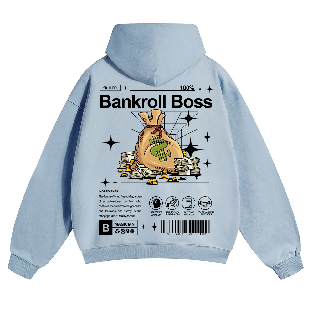 Bankroll Boss Unisex Solid Color Hoodie wearishow