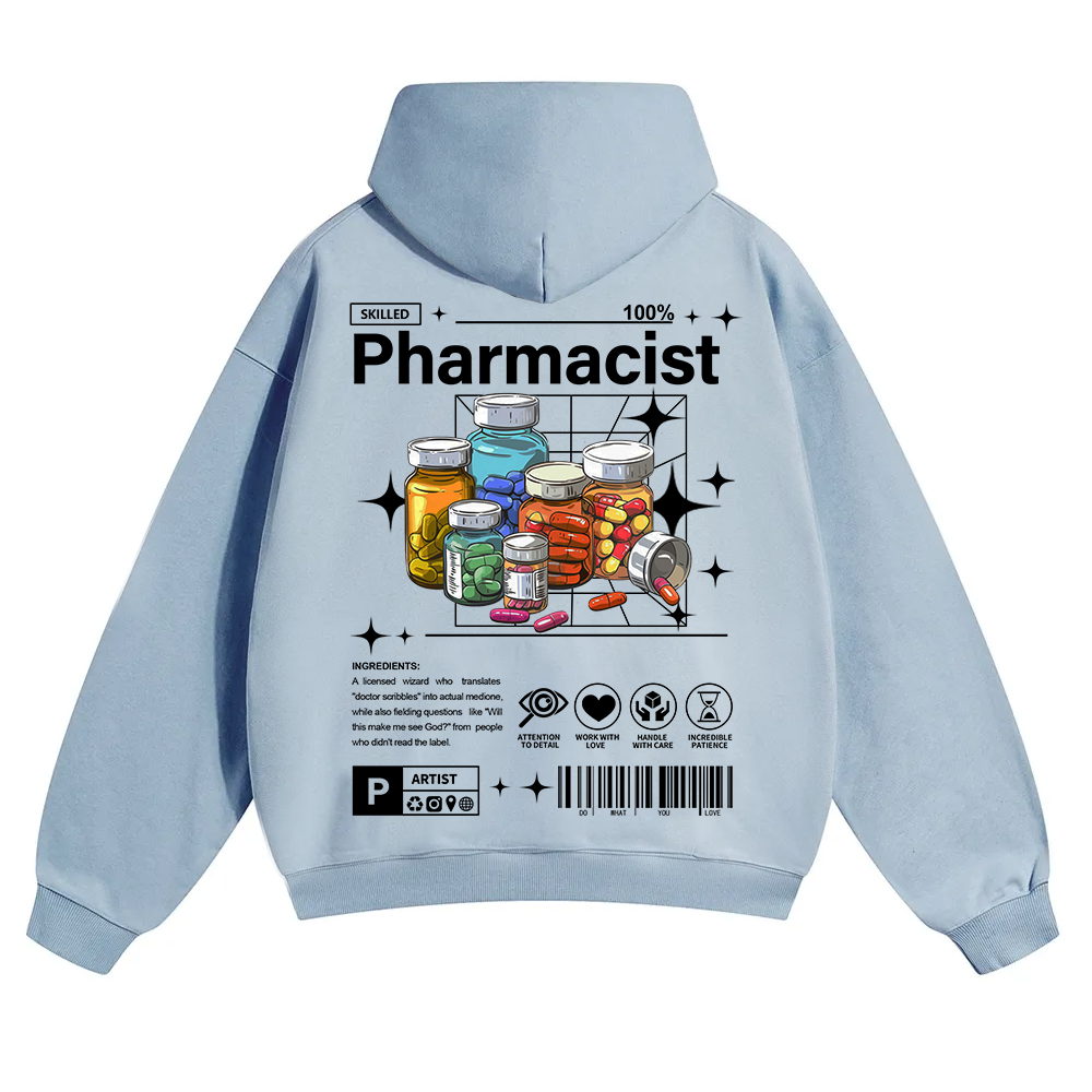 Pharmacist Unisex Solid Color Hoodie wearishow