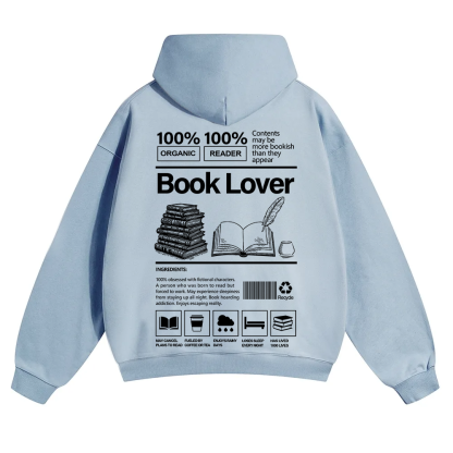 Book Lover Unisex Solid Color Hoodie wearishow