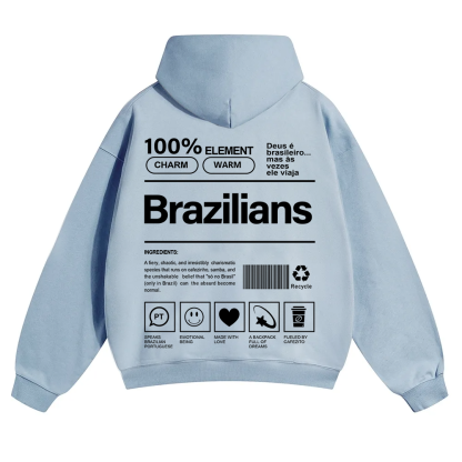 Brazilians Unisex Fit Color Hoodie wearishow
