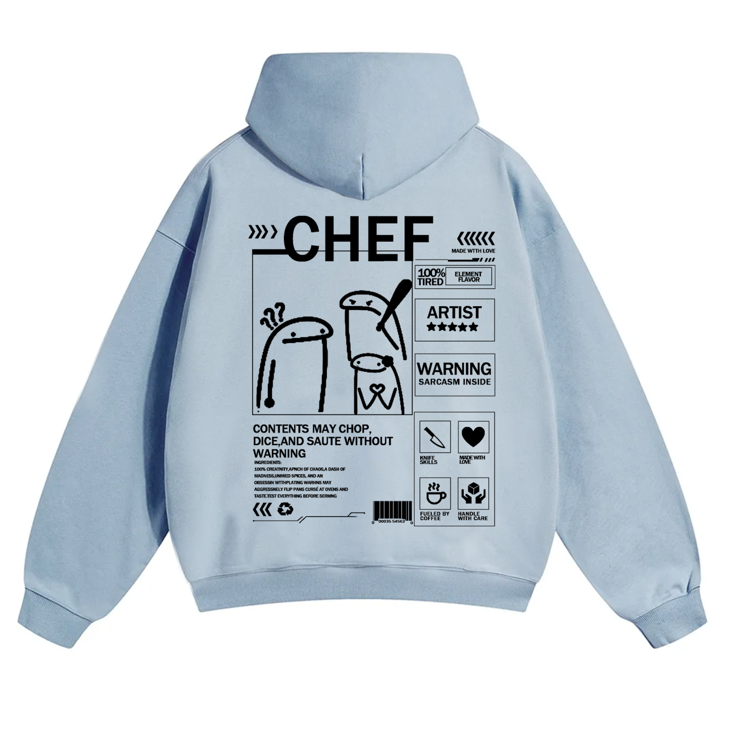 Chef Solid Color Unisex Hoodie