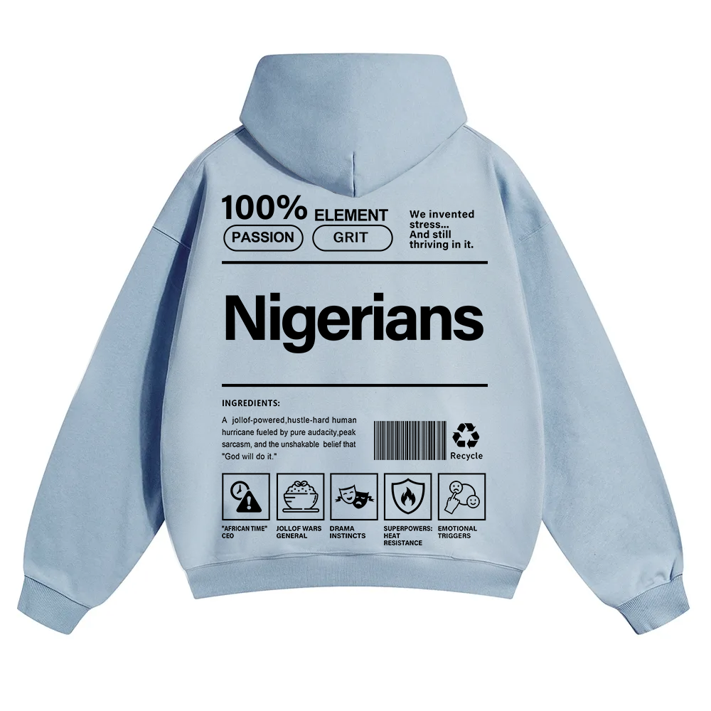 Nigerians Unisex Fit Color Hoodie wearishow