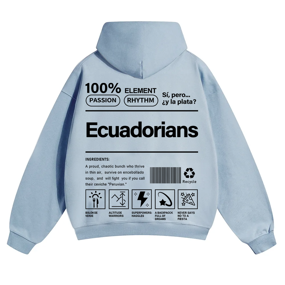 Ecuadorians Unisex Fit Color Hoodie wearishow