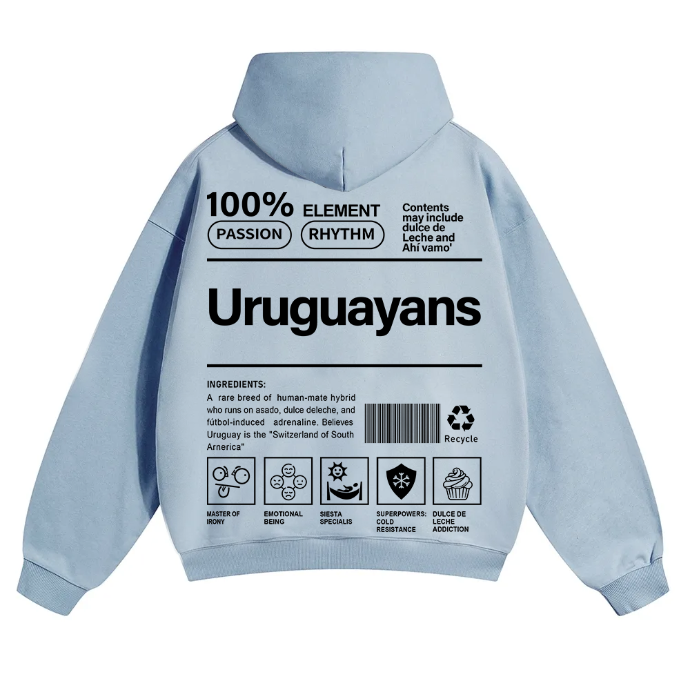 Uruguayans Unisex Fit Color Hoodie wearishow