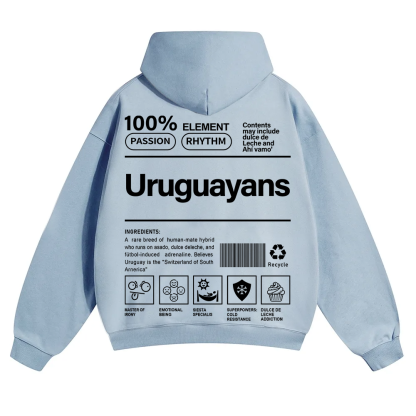 Uruguayans Unisex Fit Color Hoodie wearishow