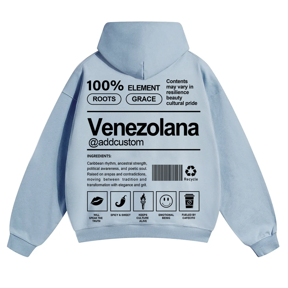 Venezolana Addcustom Unisex Fit Color Hoodie wearishow
