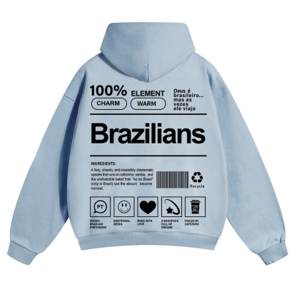 Brazilians Unisex Fit Color Hoodie wearishow