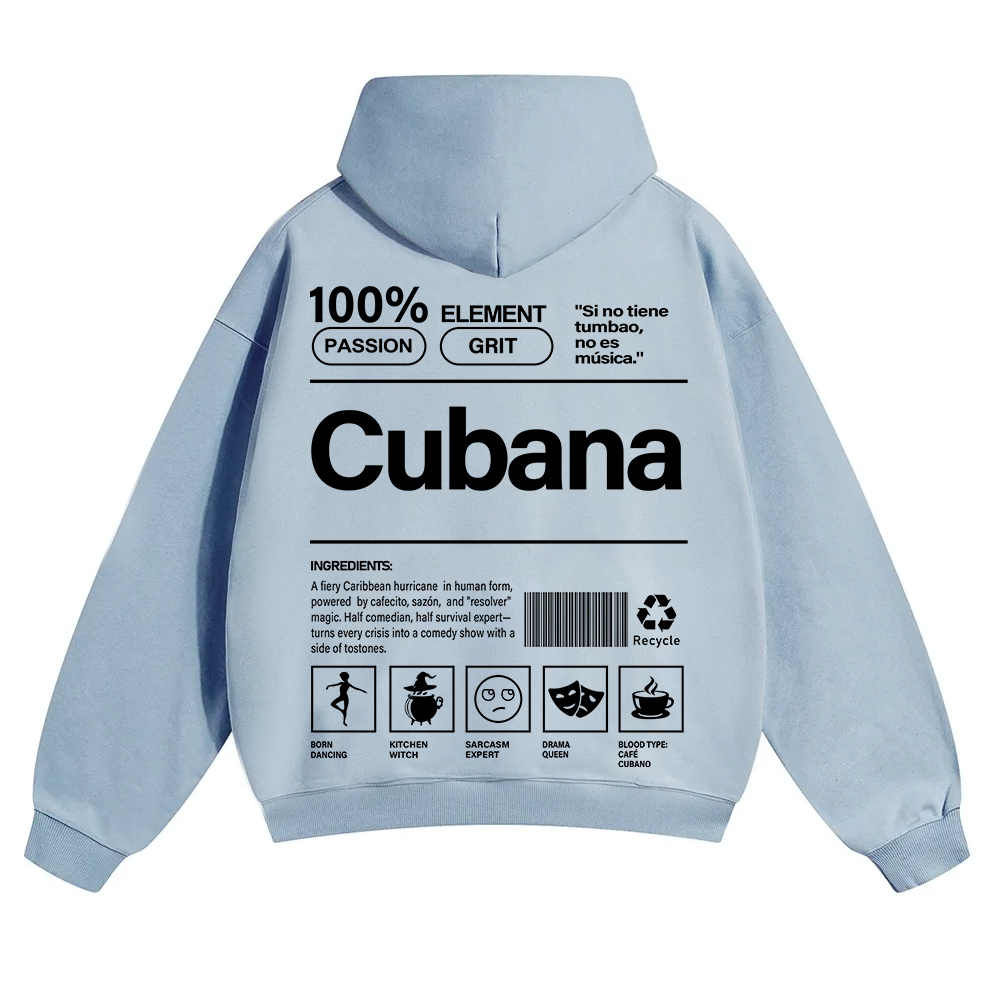 Cubana Unisex Fit Color Hoodie wearishow