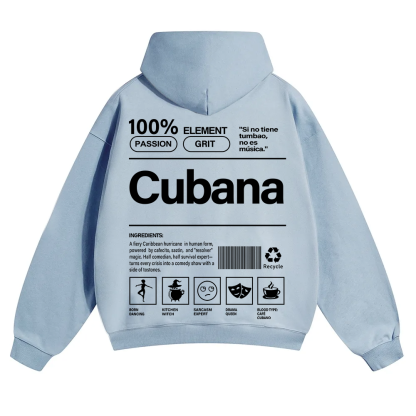 Cubana Unisex Fit Color Hoodie wearishow
