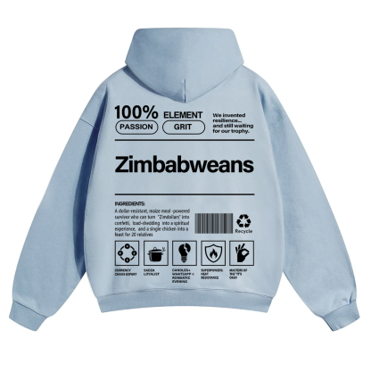 Zimbabweans Unisex Fit Color Hoodie wearishow