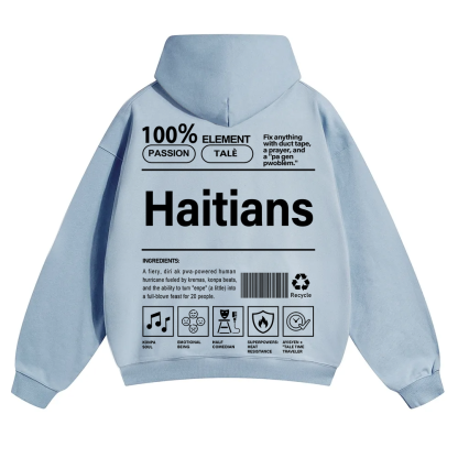 Haitians Unisex Fit Color Hoodie wearishow