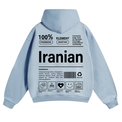 Iranian Unisex Fit Color Hoodie wearishow