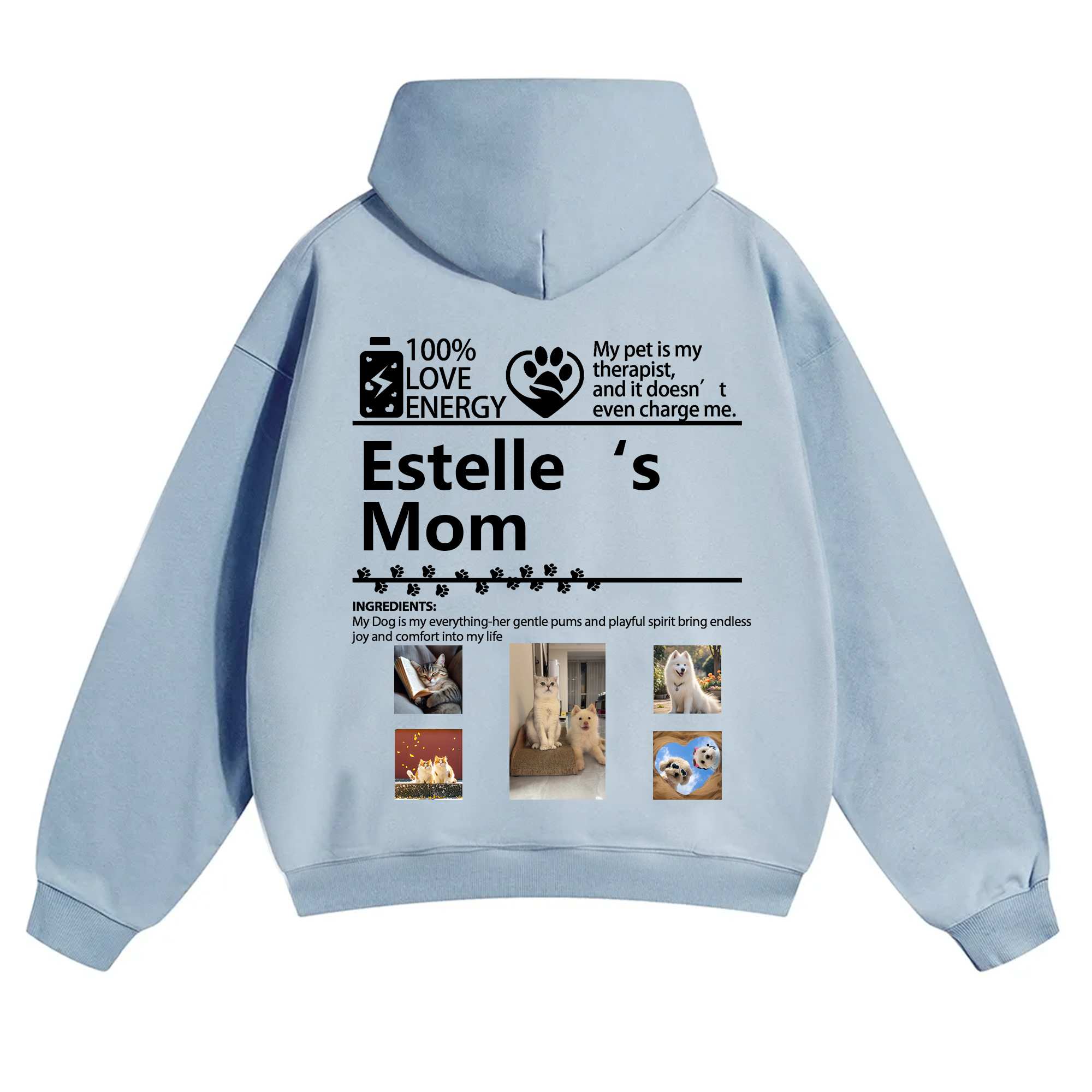 Pets Photos Creative Customized Unisex Hoodie