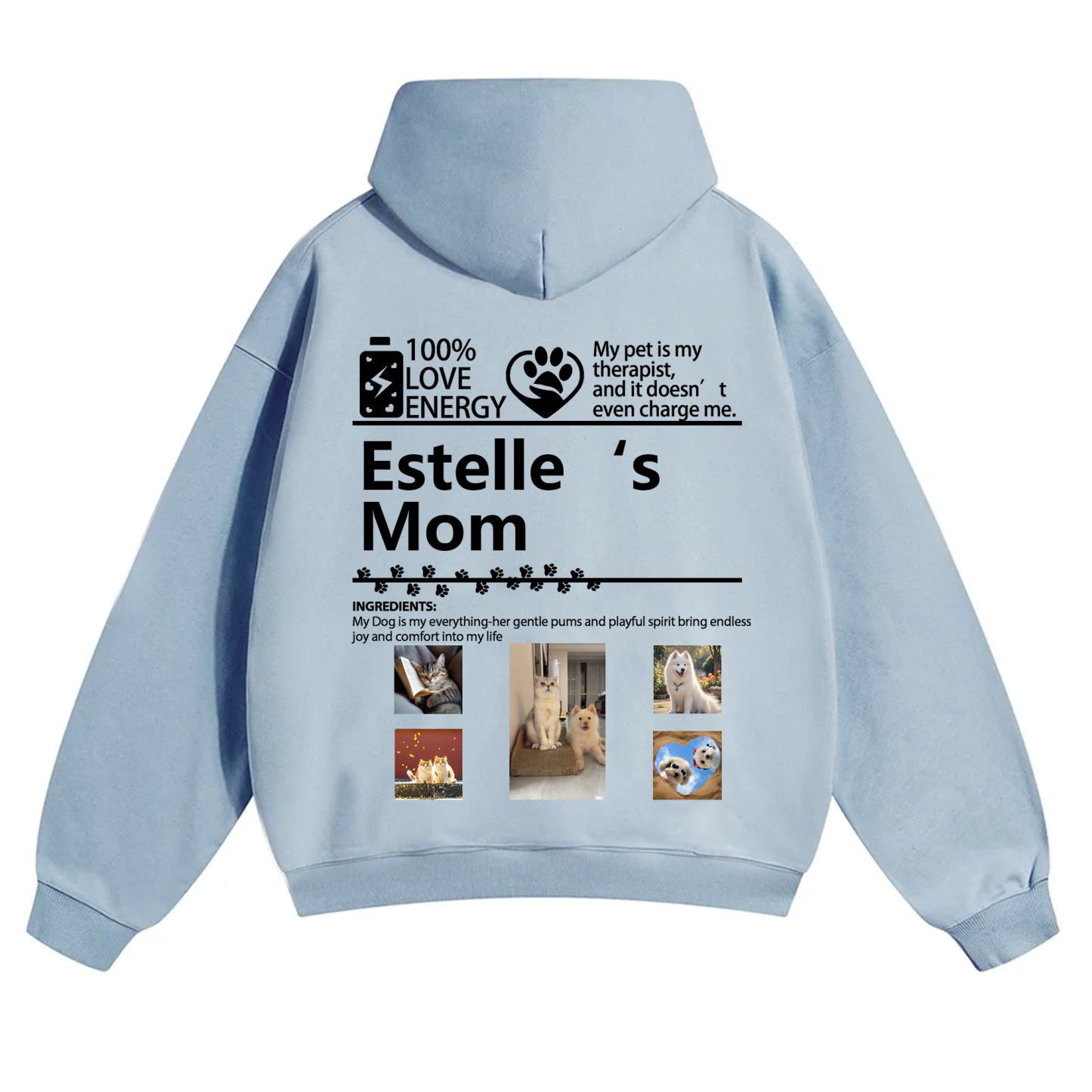 Pets Photos Creative Customized Unisex Hoodie