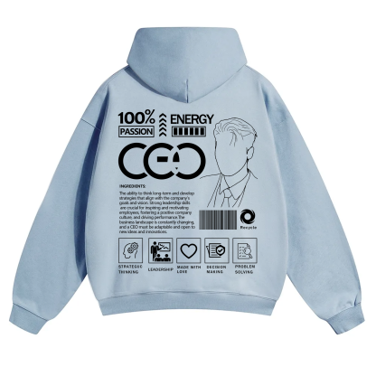 CEO Unisex Casual Print Hoodie