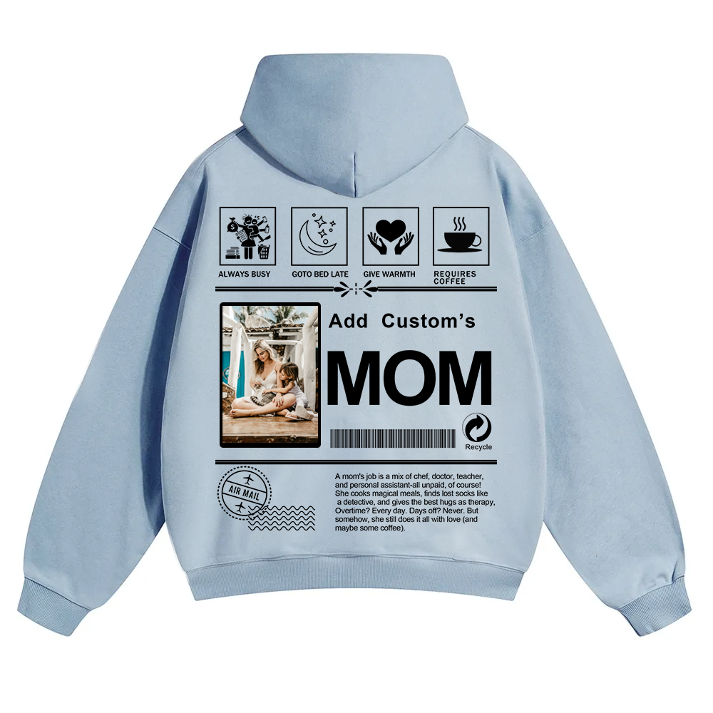 MOM Custom Solid Color Hoodie wearishow