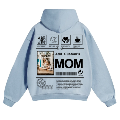 MOM Custom Solid Color Hoodie wearishow
