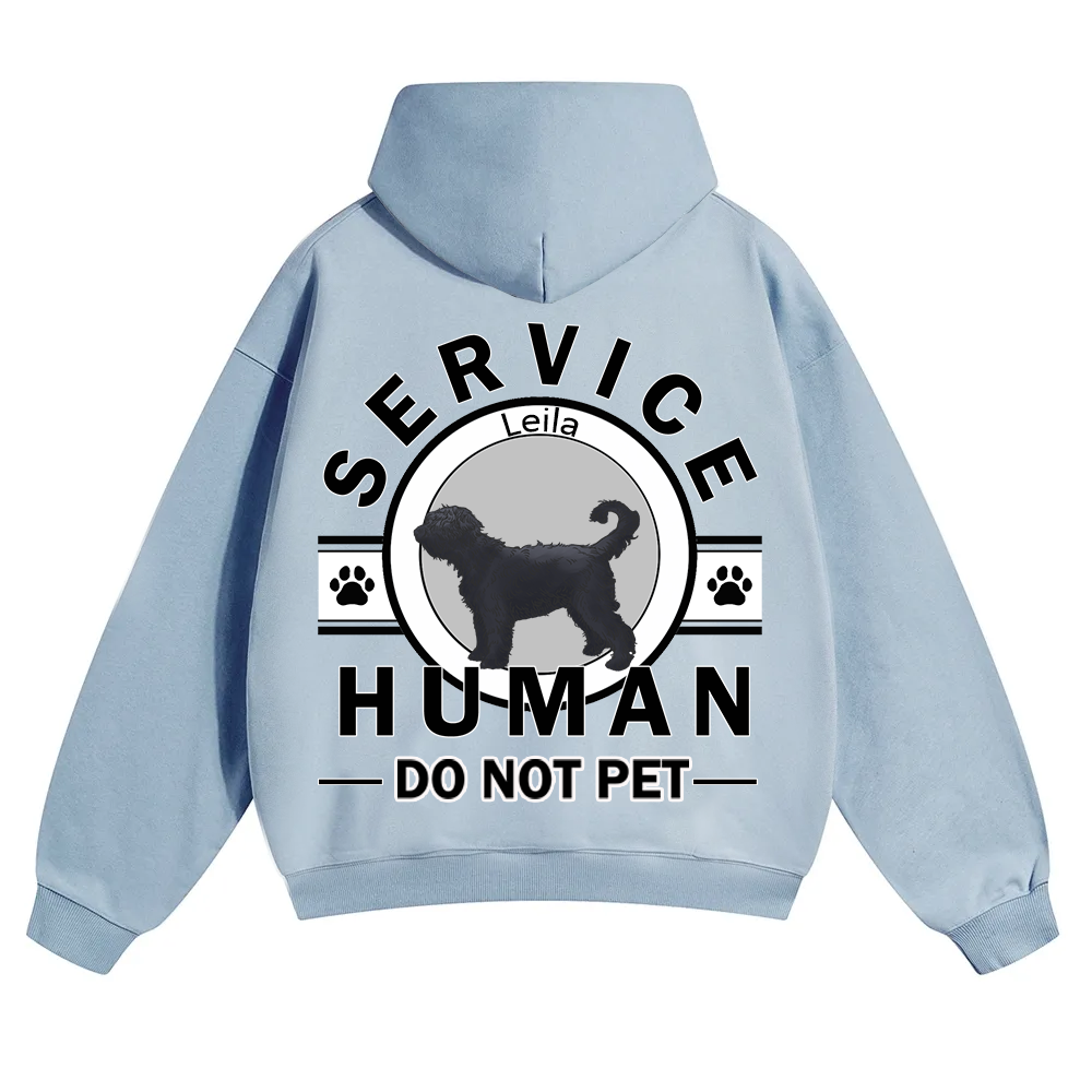 Service Human, Do Not Pet - Personalized Custom Unisex Hoodie